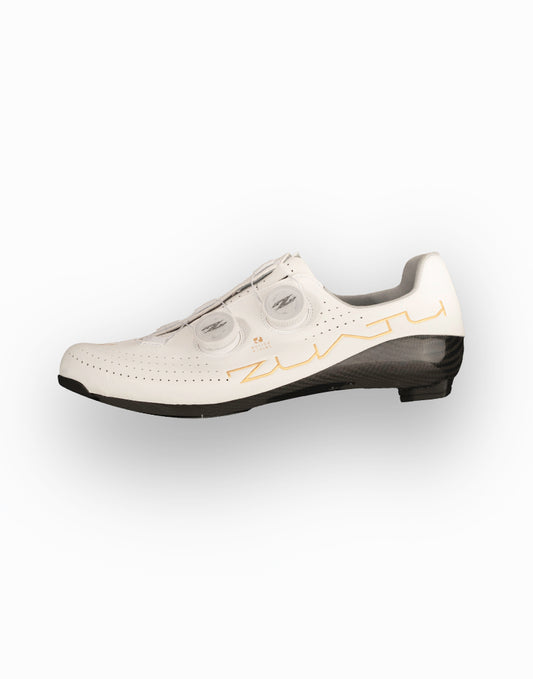 ZUATU Z001 Cycling Shoes White-Gold