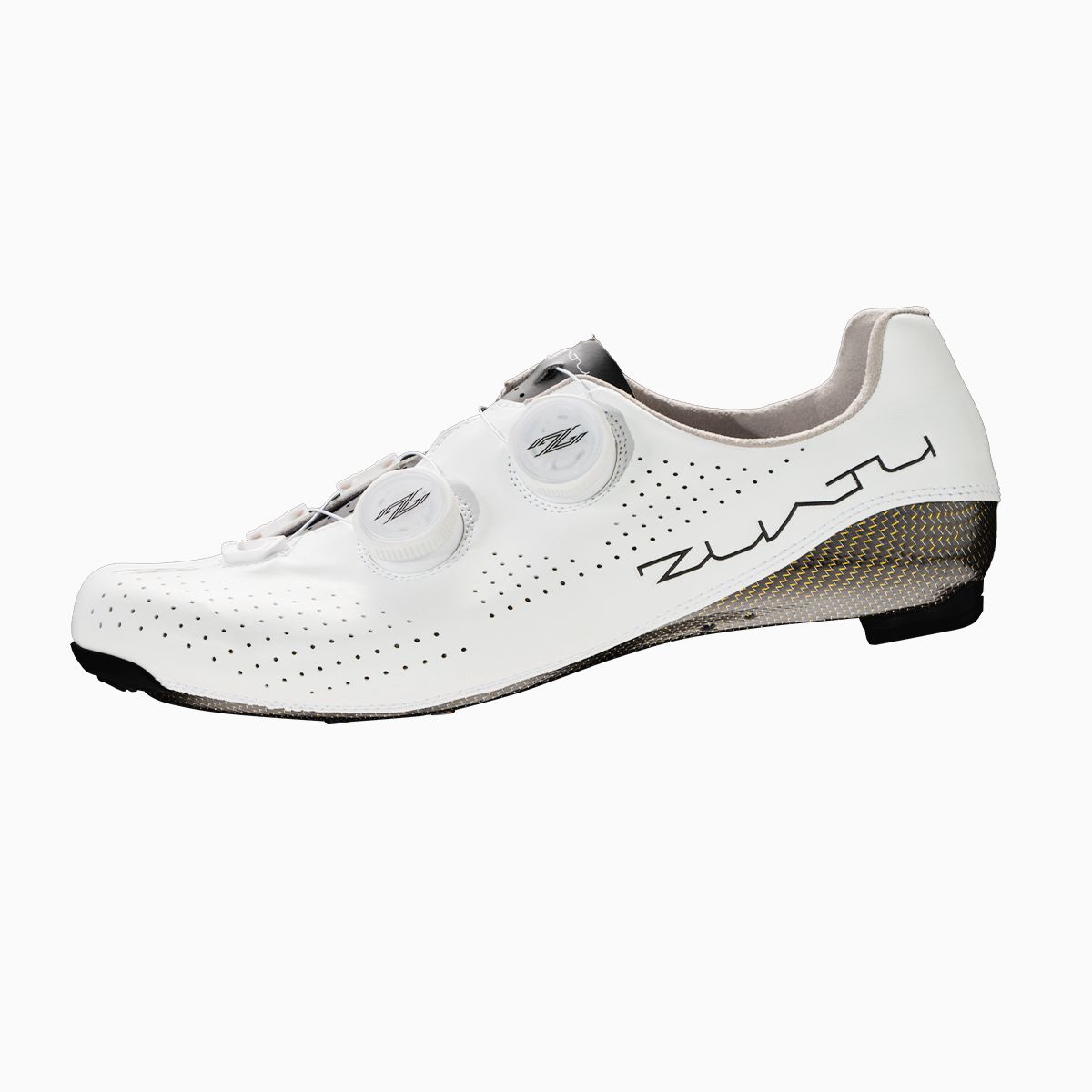 Zuatu Z001 PRO Cycling Shoes - white-gold